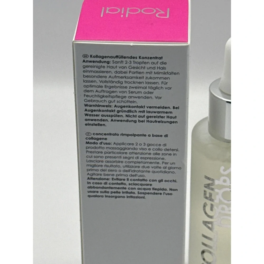 Rodial Collagen Drops Replenishing Concentrate‎ Serum 1oz 30ml Babassu Oil New